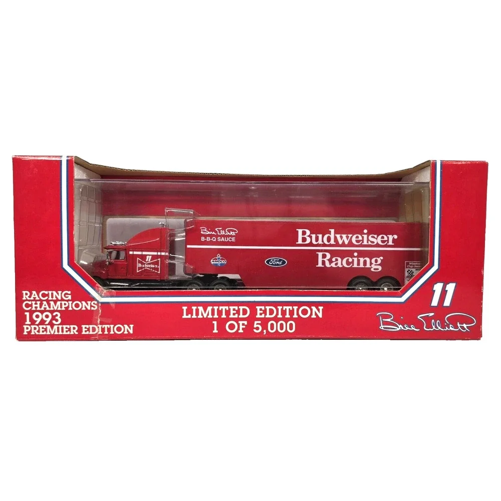Racing Champions Bill Elliott Budweiser #11 Transporter 1:64 Diecast 1993 VTG